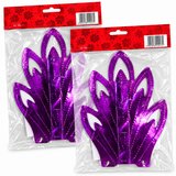 Two hanging Christmas foil star packs