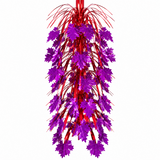Red and purple hanging Christmas foil cascade