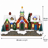 Christmas village houses and church product detail