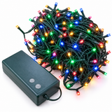 Premier 400 Multi-Coloured Battery LED Christmas Lights with Timer