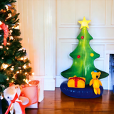 Inflatable light-up Christmas tree detail view