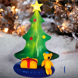 Inflatable light-up Christmas tree alternate detail view
