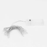 15 white LED battery fairy string lights with clear battery box