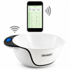 SMART SHSAP3000B digital kitchen nutrition scale with white bowl and smartphone app