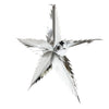 55cm silver and white spiked star foil Christmas ceiling decoration