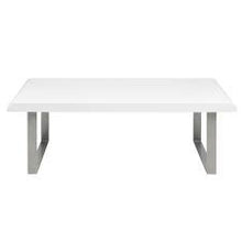 Load image into Gallery viewer, WHITE RADIUS HIGH GLOSS DINING TABLE
