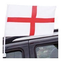 Twin 2 Pack of England Car Flags