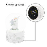 70959 wind-up musical Santa Christmas snow globe
