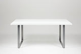 Actona Radius white high gloss dining table 180 x 90cm