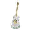 William Widdop miniature gold crystal guitar clock