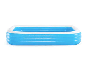 20 Inflatable Family Pool, Blue Rectangular with Water Capacity 1,161L