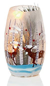 13cm illuminated Christmas vase