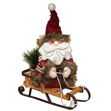 34cm Santa on sledge Christmas decoration