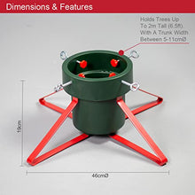 Load image into Gallery viewer, Christmas Tree Stand / Fits Trees Up To 2M Tall &amp; 11CM Diameter / Holds 1.8L of Water
