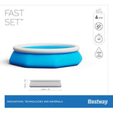 Bestway 57266 round blue garden swimming pool