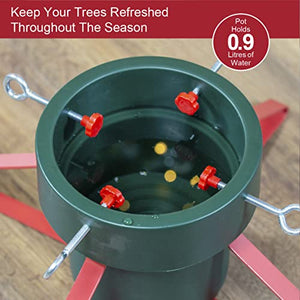 Christmas Tree Stand / Medium Sized / Fits Trees Up To 1.7M Tall & 8.5CM Diameter / Holds 0.9L of Water