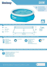 3800 litre Bestway 10ft Fast Set family pool