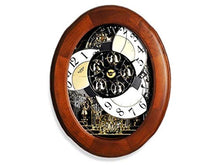 Load image into Gallery viewer, Rhythm 4MH780WD06 Small World Musical Wooden Wall Clock Swarovski Crystal Gift
