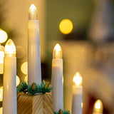 Christmas Workshop wooden LED candle bridge festive decoration