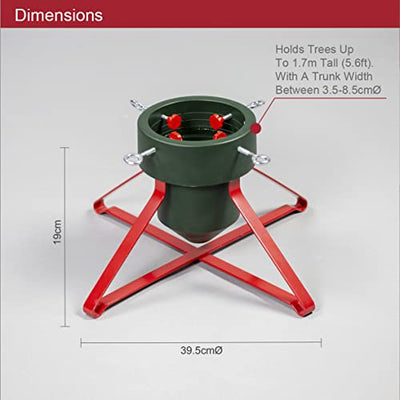 Christmas Tree Stand / Medium Sized / Fits Trees Up To 1.7M Tall & 8.5CM Diameter / Holds 0.9L of Water