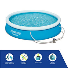 Load image into Gallery viewer, Round Kids Inflatable Paddling Pool with Filter Pump, Fast Set, 12 ft

