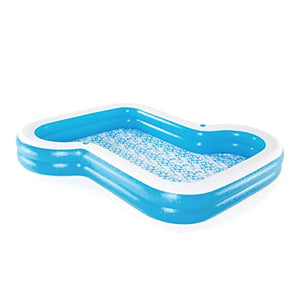 Sunsational 10' Family Pool, Paddling Pool for Kids and Adults, Garden Pool, Blue