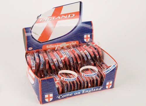 England supporters silicone bracelet single wristband