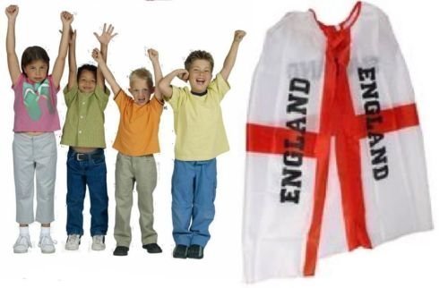 Children's England St George's Cross supporters flag cape 68cm