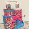 Poppy Rose shower gel and body lotion gift set two 300ml bottles