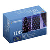 108 warm white static LED Christmas net lights