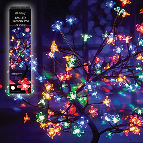 The Christmas Workshop 76440 60cm multi-coloured LED blossom tree