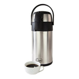 Quest 35730 stainless steel airpot with swivel base