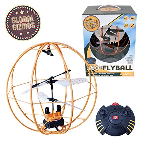 Global Gizmos Flyball 360 RC helicopter with gyro and LED light