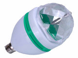 3W rotating disco party light bulb with bayonet cap