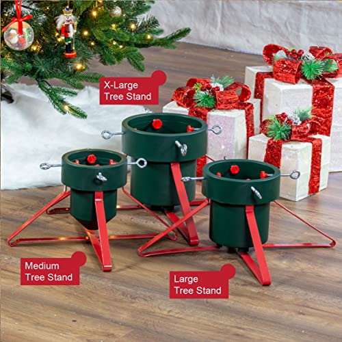 Large tree stand for real Christmas trees up to 2m