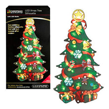 Load image into Gallery viewer, LED Christmas Tree Metallic Silhouette Light

