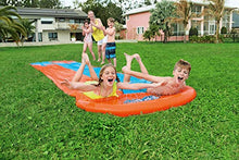 Load image into Gallery viewer, Double Water Slip and Slide, 4.88m Inflatable Garden Games with Built-in Sprinklers
