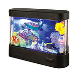 Global Gizmos 53970 LED living aquarium night light with moving sea-life scene