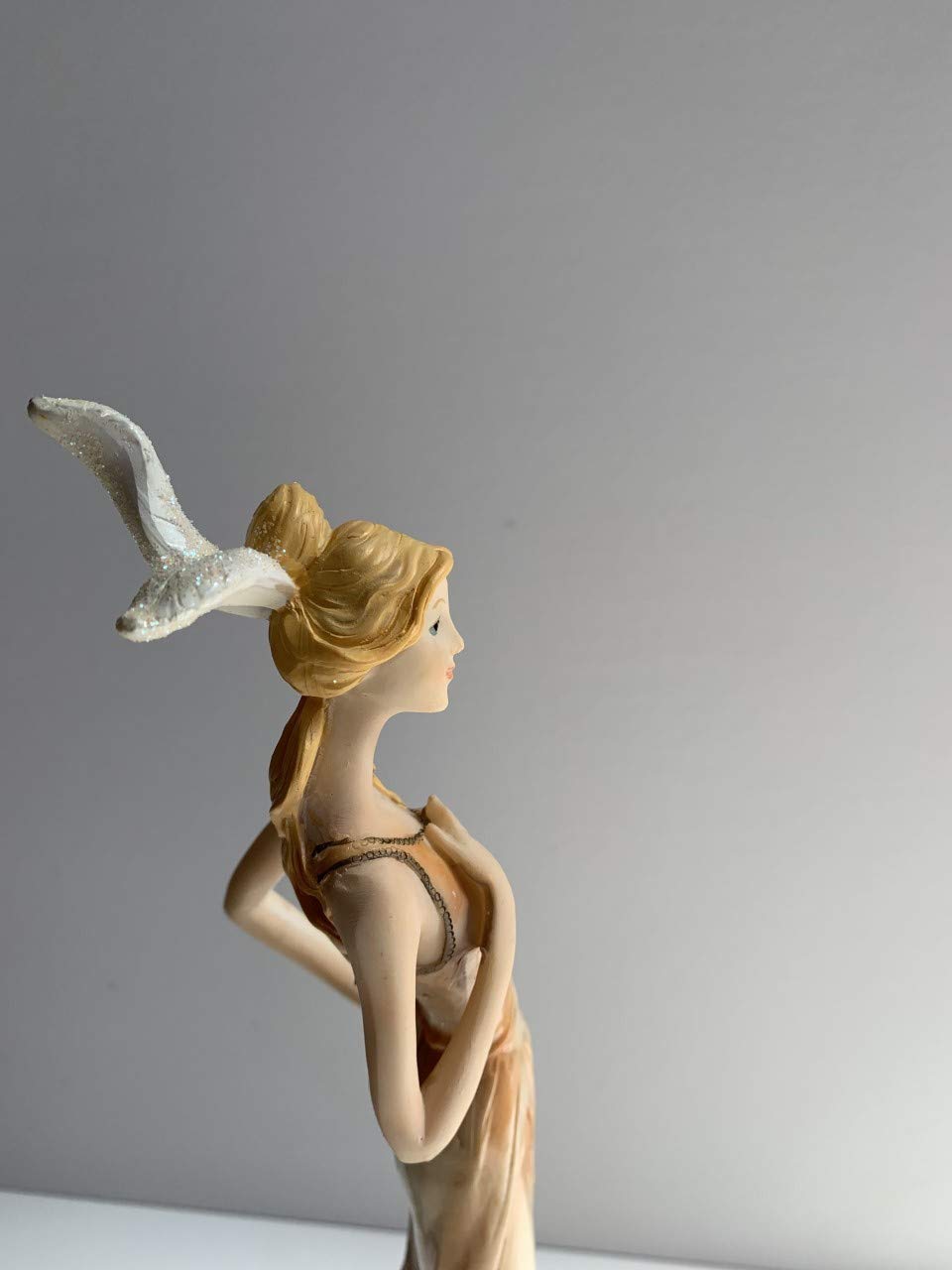 Zoe elegant lady figurine hand-painted finish