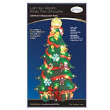 LED Christmas Tree Metallic Silhouette Light