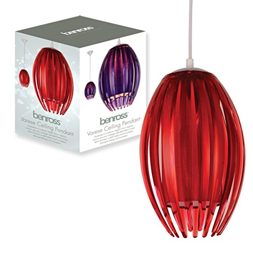 Anika Varese red ceiling pendant light shade 27cm