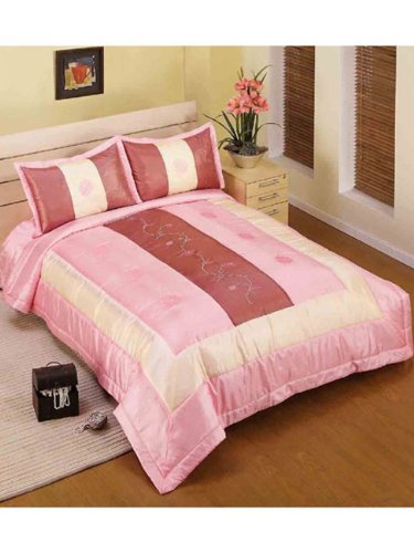 Elegance Home Sara Double King bedspread with two matching pillow shams
