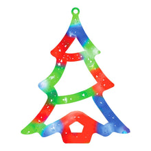 Load image into Gallery viewer, Multi Coloured LED Window Light Christmas Tree
