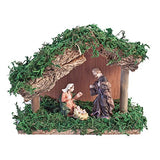 Mini polyresin Christmas nativity scene