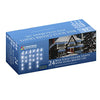 24 blue LED icicle chaser Christmas lights 6.9m with 8 modes