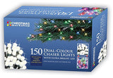 150 multicoloured LED dual chaser Christmas lights