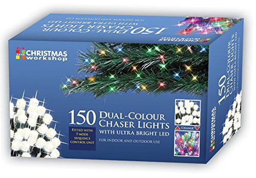 150 multicoloured LED dual chaser Christmas lights