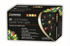 25 multicoloured LED battery candle string lights with timer