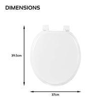 Load image into Gallery viewer, White Effect Toilet Seat Plastic Hinges
