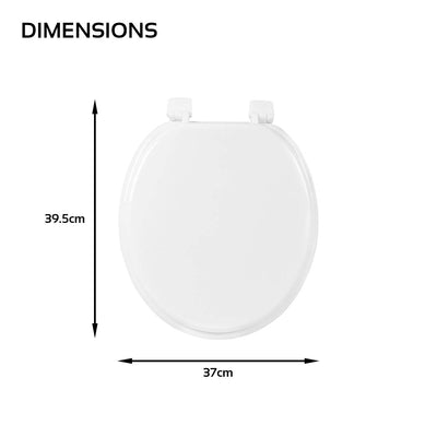 White Effect Toilet Seat Plastic Hinges